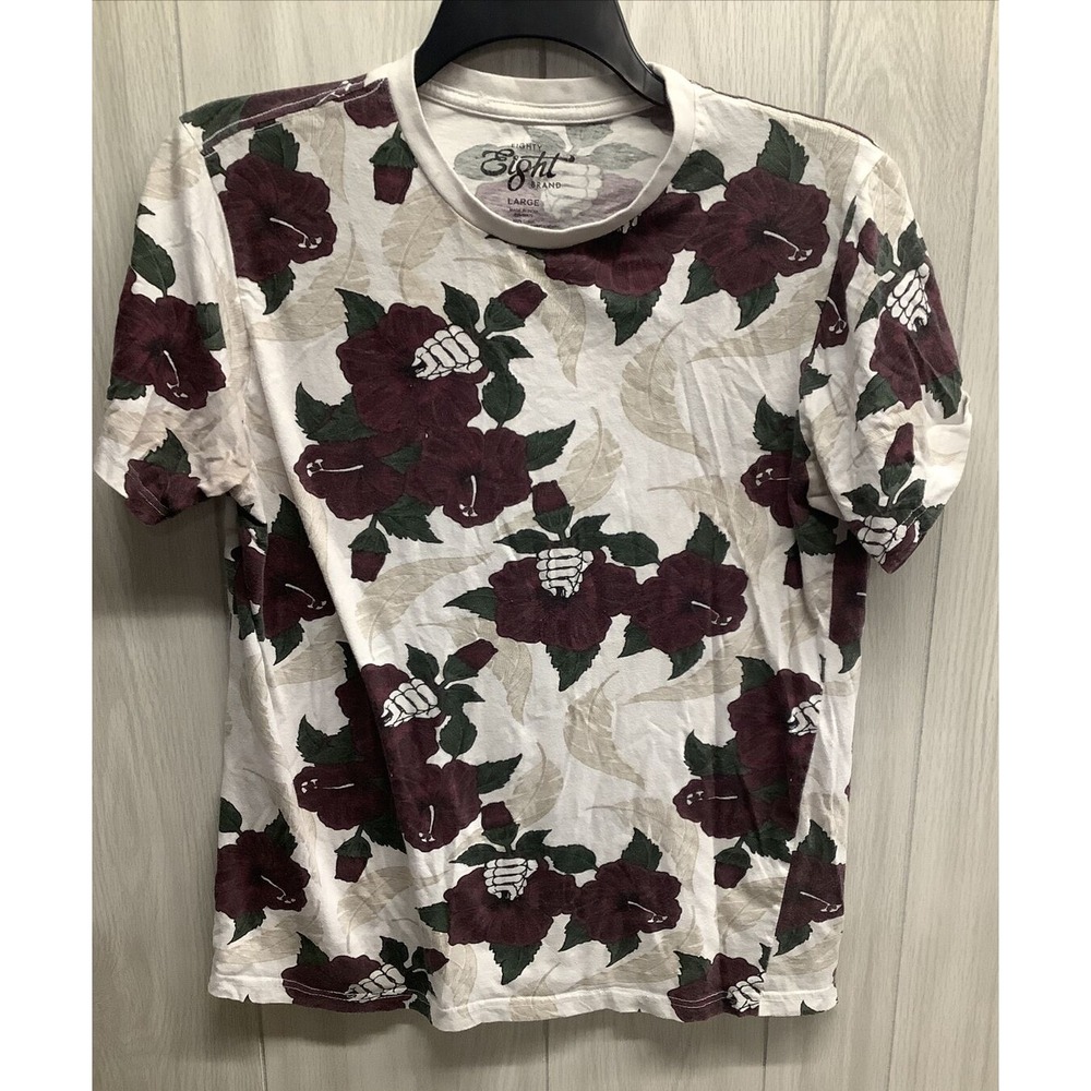 EIGHTY EIGHT Men's (Size L)‎ Short Sleeve Crew Neck Pullover T-Shirt 100% Cotton
